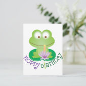 Hoppy Birthday Postkarte (Stehend Vorderseite)