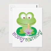 Hoppy Birthday Postkarte (Vorne/Hinten)