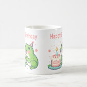 Hoppy Birthday wünscht: Adorable Frosch-Tasse Kaffeetasse (Mittel)