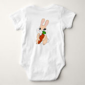 Hoppy Bunny Baby Bodysuit Baby Strampler (Rückseite)