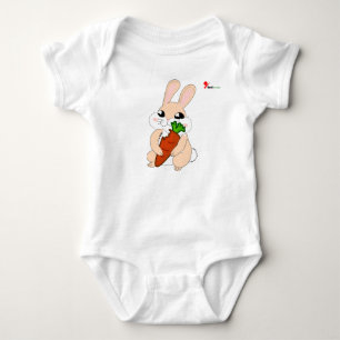Hoppy Bunny Baby Bodysuit Strampler