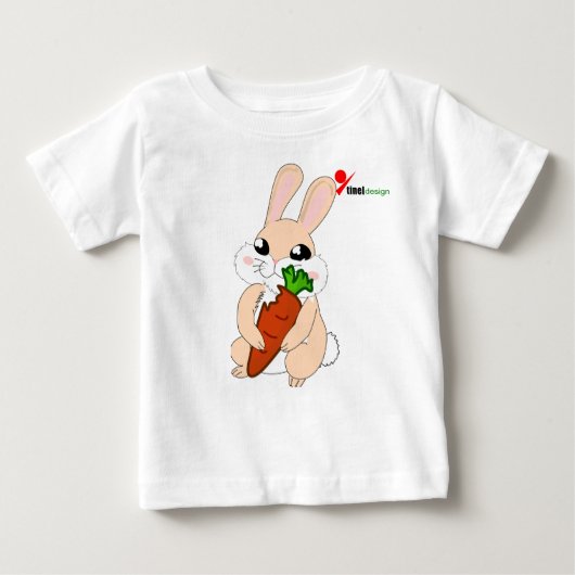 Hoppy Bunny Baby T - Shirt (Vorderseite)