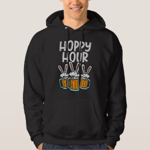 Hoppy Bunny Rabbit Ohr Happy Ostertag Männer Fraue Hoodie
