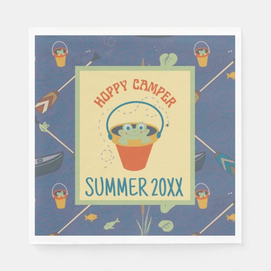 Hoppy Camper Summer Paper Napkin Serviette (Vorderseite)