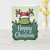 Hoppy Christmas Karte (Gelbe Blume)