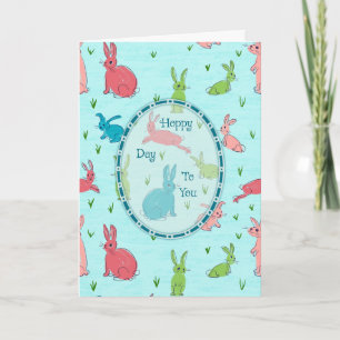 Hoppy Day Kids Bunny Everyday Card Karte