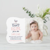 HOPPY EASTER BUNNY EINLADUNG (Stehend Vorderseite)