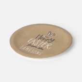 HOPPY EASTER BUNNY PAPPTELLER (Schrägansicht)