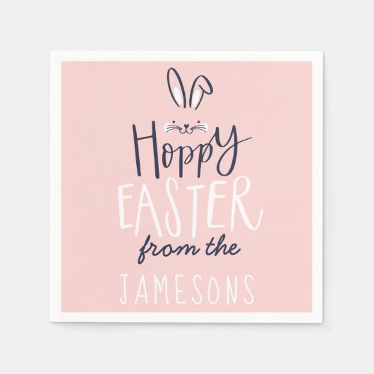 HOPPY EASTER BUNNY SERVIETTE (Vorderseite)