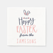HOPPY EASTER BUNNY SERVIETTE (Vorderseite)