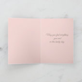 Hoppy Easter Bunny & Tulips Card Karte (Innenseite)