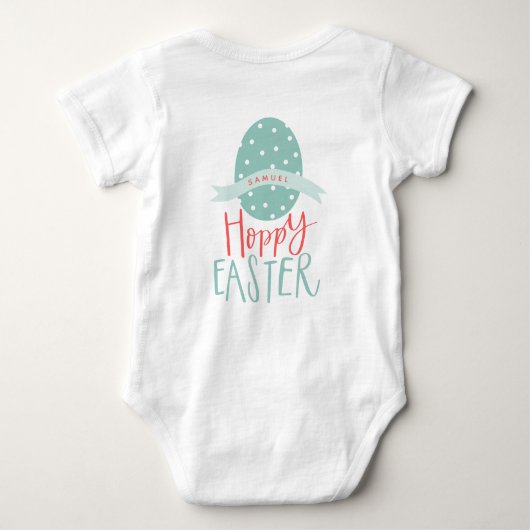 HOPPY EASTER EGG GIFT BABY STRAMPLER (Rückseite)