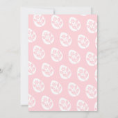 Hoppy Easter Egg Jagen Niedliches Hübsches Hühnerl Einladung (Rückseite)