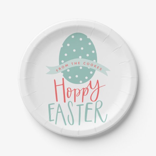 HOPPY EASTER EGG PAPPTELLER (Vorderseite)