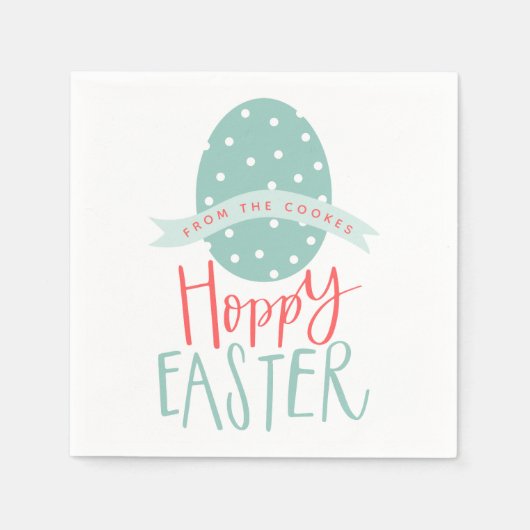 HOPPY EASTER EGG SERVIETTE (Vorderseite)