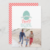 HOPPY EASTER FEIERTAGSKARTE (Vorne/Hinten)