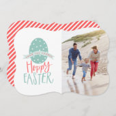 HOPPY EASTER FEIERTAGSKARTE (Vorne/Hinten)