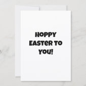 Hoppy Easter! Flat Feiertagskarte (Rückseite)