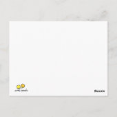 "Hoppy Easter" Punny Bunny Postcard Postkarte (Rückseite)