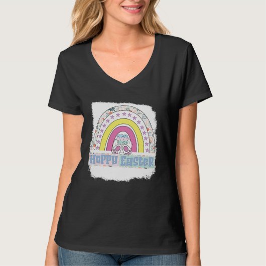 Hoppy easter rainbow easter easters day easter bu T-Shirt (Vorderseite)