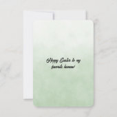 Hoppy Easter Son Bunny Head Mitteilungskarte (Rückseite)