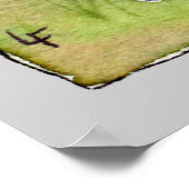 Hoppy Feet Cartoon Rabbits Poster drucken (Ecke)