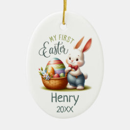 Hoppy First Oaster - Personalisiert Keramik Ornament