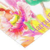 Hoppy Floral Bunny Tablerunner Großer Tischläufer (Ecke)