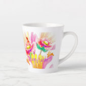 Hoppy Floral Oaster Latte Tasse (Rechts)