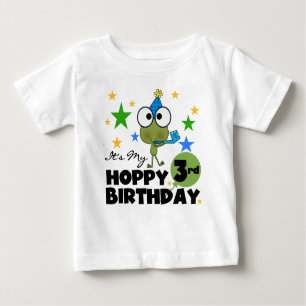 Hoppy Frog 3. Geburtstagsgeschenke und Geschenke Baby T-shirt