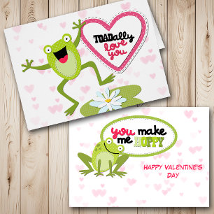 Hoppy Frog TOADally Liebe You Valentine