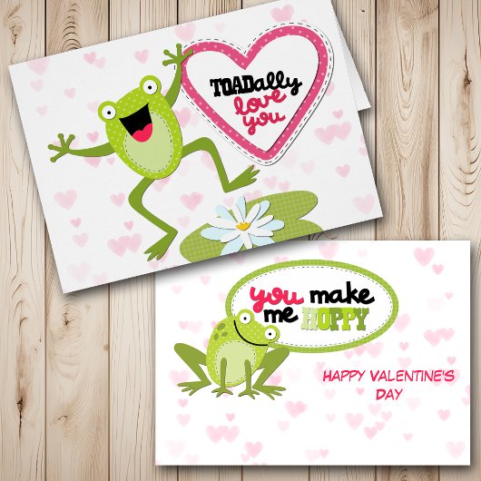 Hoppy Frog TOADally Liebe You Valentine