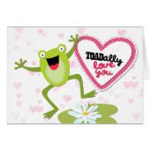 Hoppy Frog TOADally Liebe You Valentine (Vorderseite (Horizontal))
