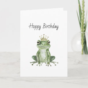 Hoppy Geburtstag Grüner Frosch Karte