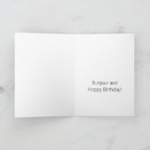 Hoppy Geburtstag Hasen Karte (Innenseite)