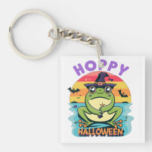Hoppy Halloween, Adorable Niedlicher Cartoon Frosc Schlüsselanhänger