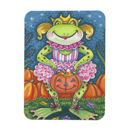 HOPPY HALLOWEEN BALLERINA, PRINCESS FROG MAGNET (Vertikal)