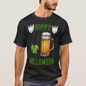 Hoppy Halloween Beer IPA Drinkers Ghost Hops Drin T-Shirt (Vorderseite)