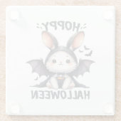 Hoppy Halloween Bunny Rabbit Glasuntersetzer (Rückseite)