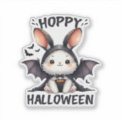 Hoppy Halloween Bunny Rabbit Sticker (Vorderseite)