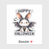Hoppy Halloween Bunny Rabbit Sticker (Blatt)