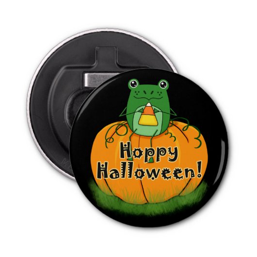 Hoppy Halloween Frog Flaschenöffner (Vorderseite)