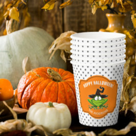 Hoppy Halloween Frog ID221 Pappbecher