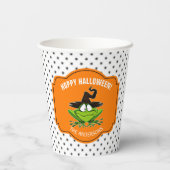 Hoppy Halloween Frog ID221 Pappbecher (Rückseite)