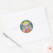 HOPPY HALLOWEEN FROG STICKERS RUNDE (Umschlag)