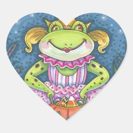 HOPPY HALLOWEEN FROG STICKERS SHEET (Vorderseite)