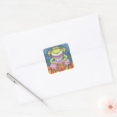 HOPPY HALLOWEEN FROG STICKERS SHEET Square (Umschlag)
