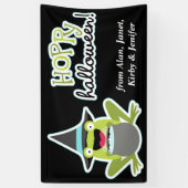 Hoppy Halloween Frosch Personalisiert Banner (Vertikal)