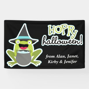 Hoppy Halloween Frosch Personalisiert Banner