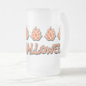 Hoppy Halloween Mattglas Bierglas (VorderseiteRechts)